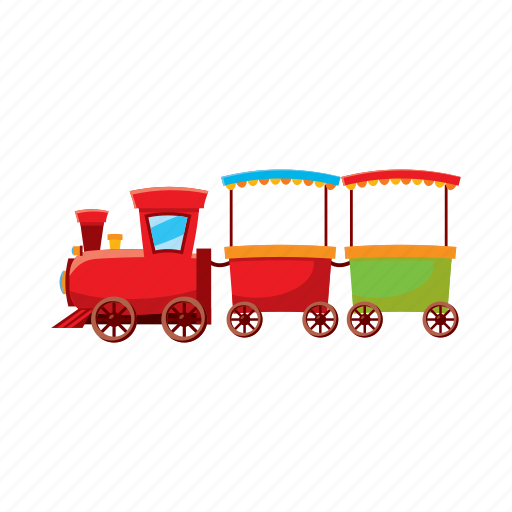 Cartoon, children, locomotive, railroad, toy, train, transport icon - Download on Iconfinder