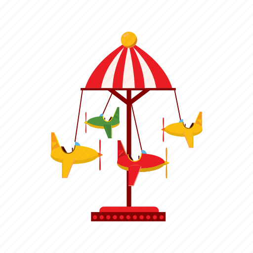 Balance, carousel, cartoon, childhood, childrens, park, planes icon - Download on Iconfinder