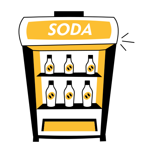 Machinesoda dispenser, vending machine, automatic, coin machine, drinks illustration - Download on Iconfinder