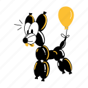 balloon dog, inflatable, toy, plaything, balloon