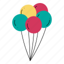 balloons, party, birthday, anniversary, festival, celebration, decoration 