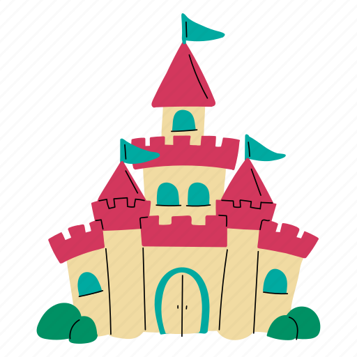 Castle, fantasy, building, architecture, medieval, fortress, citadel illustration - Download on Iconfinder
