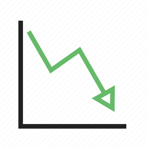 Arrow, business, chart, decline, down, graph, line icon - Download on Iconfinder