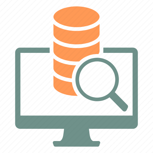 Data, statistics, stats, database, search, computer, server icon - Download on Iconfinder