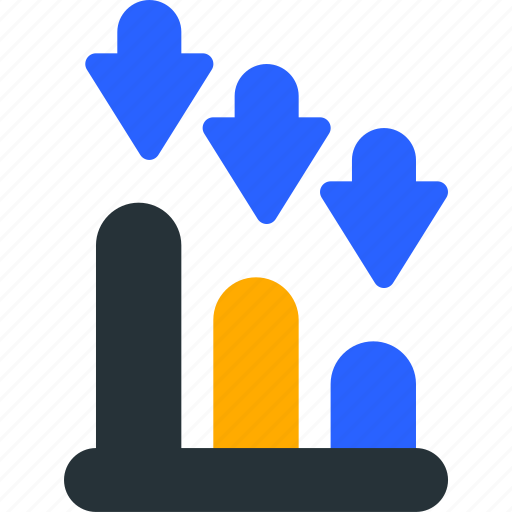 Analytic, decrease, down, stat, statistic icon - Download on Iconfinder