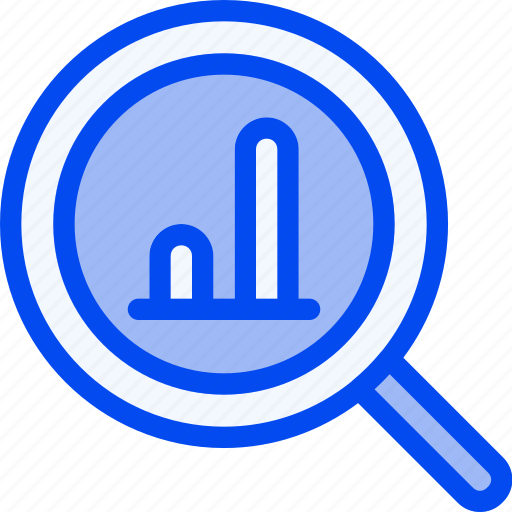 Analytic, graph, grow, magnifier, stat icon - Download on Iconfinder