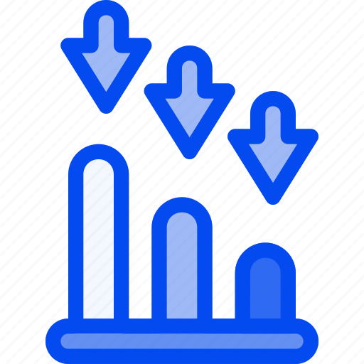 Analytic, decrease, down, stat, statistic icon - Download on Iconfinder