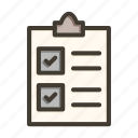 checklist, checkmark, document, list, paper