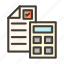 accounting, calculator, finance, checklist, taxes 