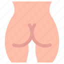 anatomy, butt, buttocks, female, woman, body, part, medical, human