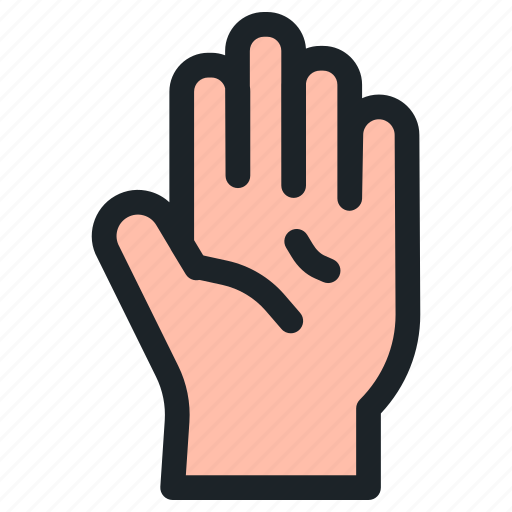 Hand, palm, fingers, hold, raise, healthcare, medical icon - Download on Iconfinder