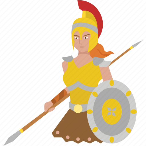Athena, female, goddess, greek, warrior, woman, tribal warrior icon - Download on Iconfinder