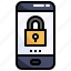 lock, password, smartphone, security 