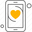 phone, apps, heart, mobile