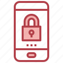 lock, password, smartphone, security