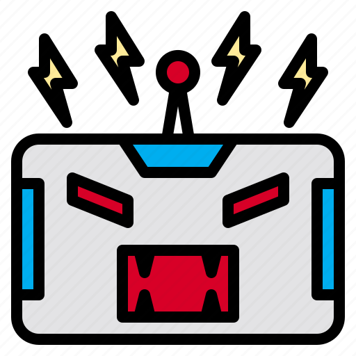 Angry, be, business, employment, robot, suit, using icon - Download on Iconfinder