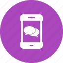 app, conversation, message, mobile, notification, phone, sms