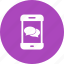 app, conversation, message, mobile, notification, phone, sms 