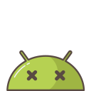 android, bug, crash, dead, emoji, mobile, mood