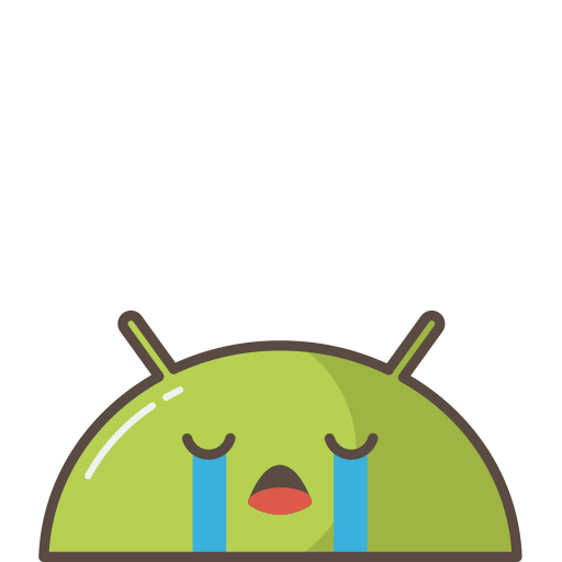 Android, crying, emoji, mobile, mood, robot, sad icon - Free download