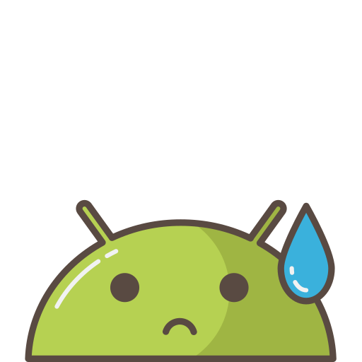 Android, emoji, mobile, mood, robot, sad, tear icon - Free download