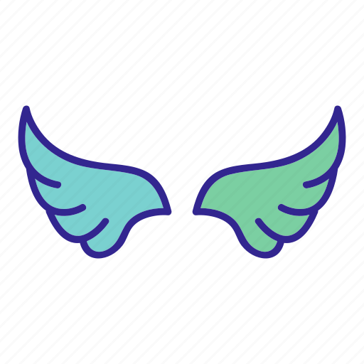 Angel, bird, contour, feather, wing, wings icon - Download on Iconfinder