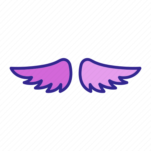 Angel, bird, contour, feather, wing, wings icon - Download on Iconfinder