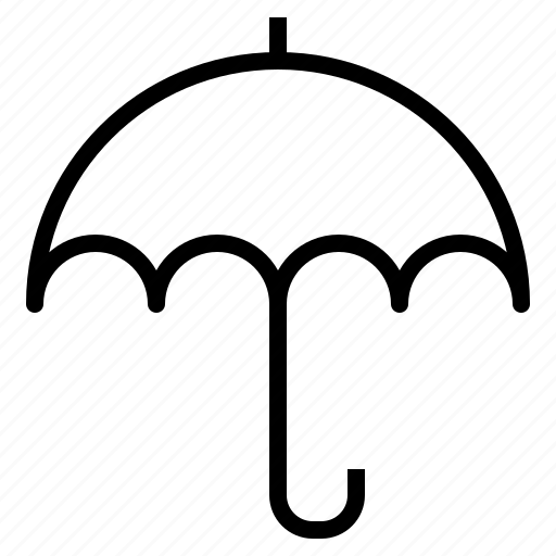 Aniacon, rain, security, stroke, umbrella, protect icon - Download on Iconfinder