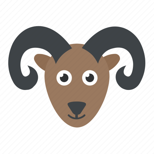 Animal, antelope, chamois, mouflon, mountain goat icon - Download on Iconfinder