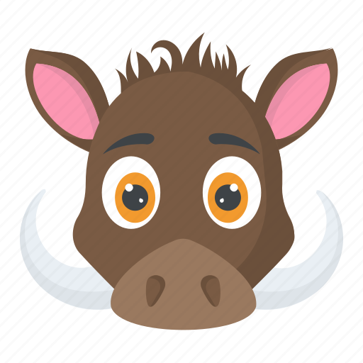 Animal face, boar face, boar head, pig head, wild animal icon - Download on Iconfinder