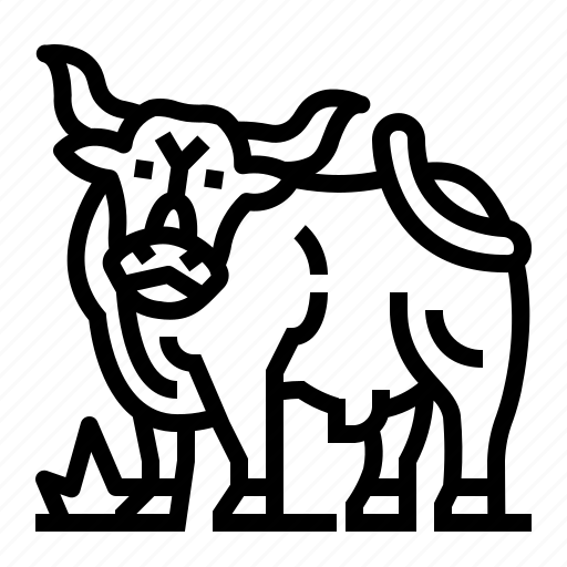 Bull, ox, cow, animal icon - Download on Iconfinder