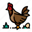 chicken, cock, hen, animal 