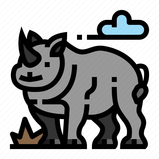 Rhinoceros, wildlife, zoo, animal icon - Download on Iconfinder