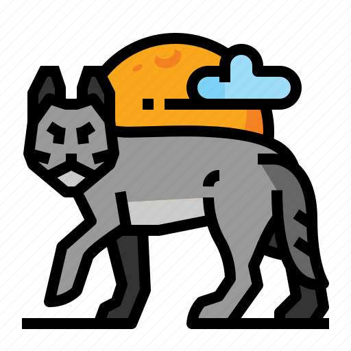 Wolf, wildlife, zoo, animal icon - Download on Iconfinder
