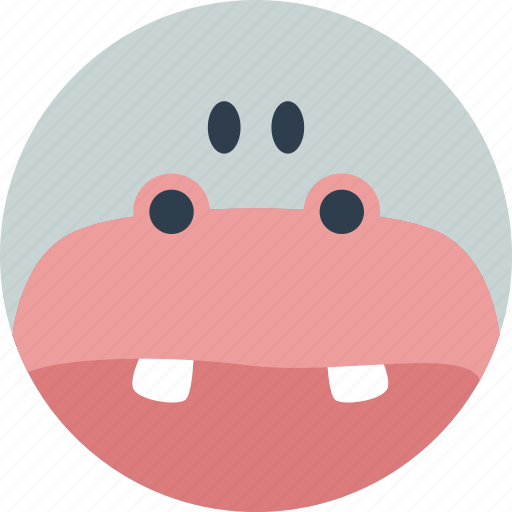 Animal, cartoon, face, forest, hippo, the zoo icon - Download on Iconfinder