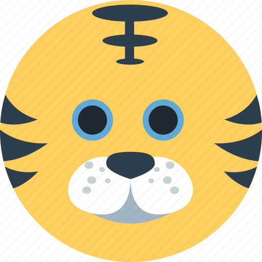 Animal, cartoon, face, forest, the zoo, tiger icon - Download on Iconfinder