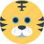 animal, cartoon, face, forest, the zoo, tiger 