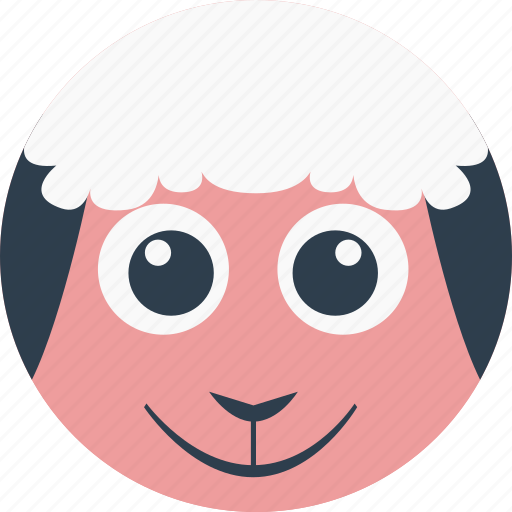 Animal, cartoon, face, pet, sheep icon - Download on Iconfinder