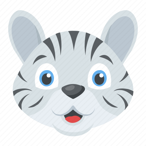 Animal, cartoon character, cub, white tiger, wildlife icon - Download on Iconfinder