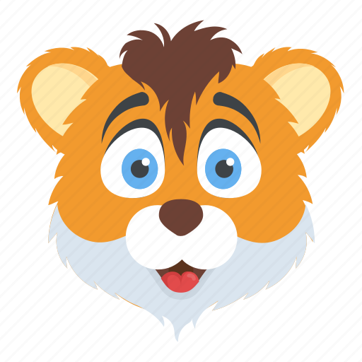 Animal, cartoon character, lion face, tiger, wildlife icon - Download on Iconfinder