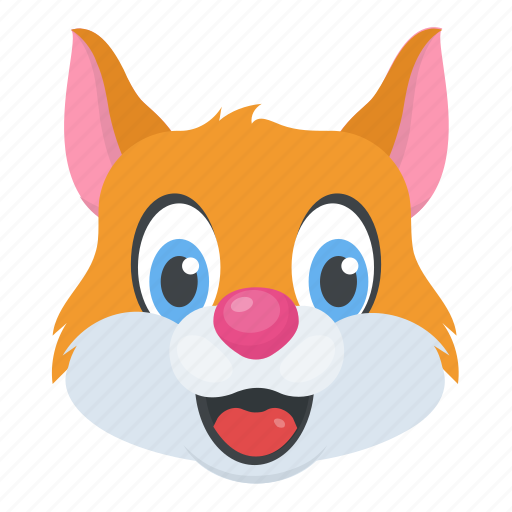 Cartoon character, cat face, domestic animal, kitten, pet icon - Download on Iconfinder
