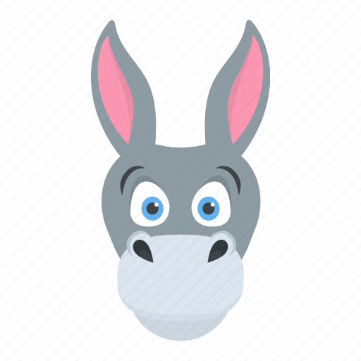 Ass, cartoon animal, donkey, mule, okapi icon - Download on Iconfinder