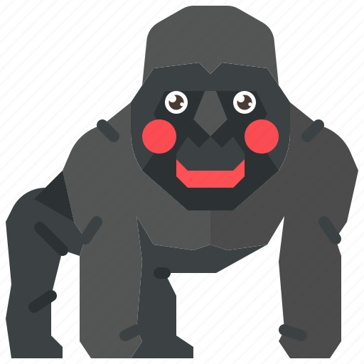 Animal, ape, gorilla, kingkong, kong, mammal, monkey icon - Download on Iconfinder