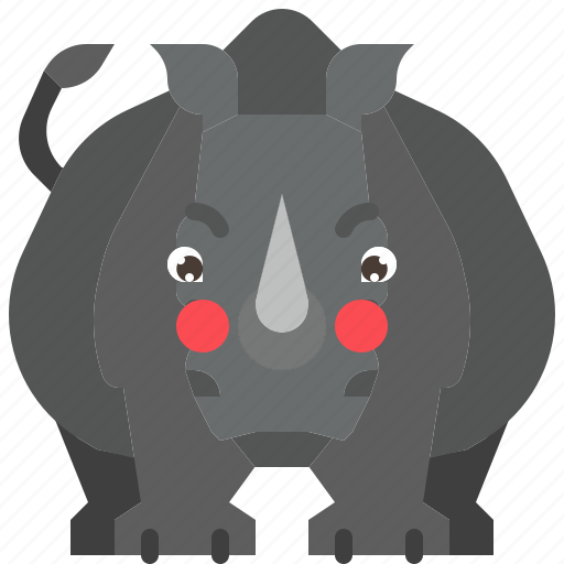 Animal, horn, mammal, rhino, rhinoceros, wild, wildlife icon - Download on Iconfinder