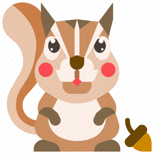 Animal, mammal, nut, squirrel, wild icon - Download on Iconfinder