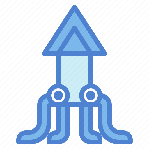 Animal, aquatic, life, sea, squid icon - Download on Iconfinder