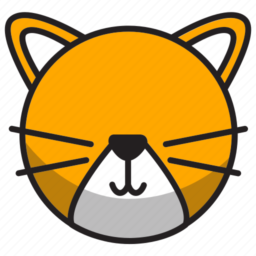 Animal, cat, cute, orange, sphere icon - Download on Iconfinder