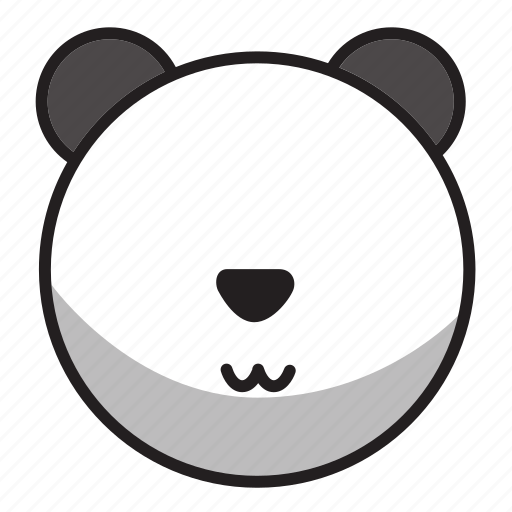 Animal, cute, panda, sphere, white icon - Download on Iconfinder