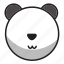 animal, cute, panda, sphere, white 