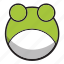 animal, cute, frog, green, sphere 